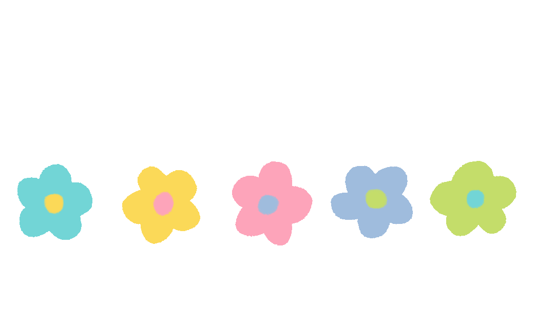 Pastel flowers gently animating
